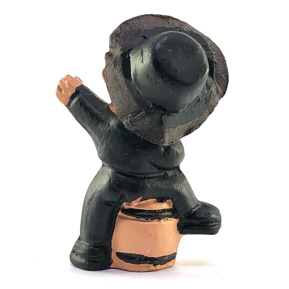 Vintage Spanish Terra Cotta Mud People Figurine Guitar Player Folk Dancing Clay - Picture 5 of 12